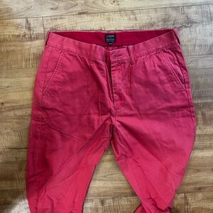 J Crew Salmon/Red chino pants 32x34